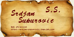 Srđan Supurović vizit kartica